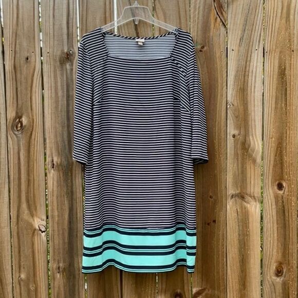 Take 50% OFF- Merona Women's Striped Dress, Size-XXL - Picture 1 of 5